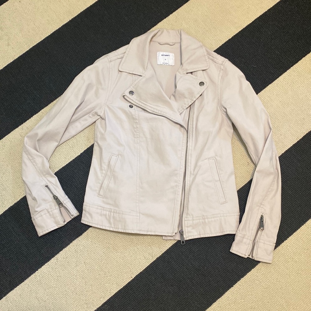 Light weight canvas moto jacket